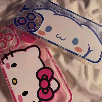 Bandai Hello Kitty Gudrs Kaķis Telefonu Gadījumos iPhone 13 12 11 Pro Max Mini XR XS MAX 8 X 7 SE 2020. gadam Aizmugurējo Vāciņu