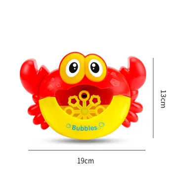 Burbuļu Mašīna Krabju Automātiskā Burbulis Maker Mirgo Gaismas Mūzika Baby Vannas Rotaļlieta M09