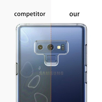 Case For Samsung Galaxy Note 9, Ņemiet vērā, 8 TPU Silīcija Izturīgs Skaidrs, Aprīkots Bufera Soft Case for Samsung Galaxy Note 5 4 Aizmugurējais Vāciņš