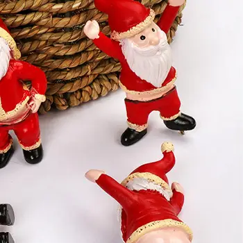 Dāvanas Ziemsvētki Koks Embellishment Kritums Rotājumi Jautrs Santa Claus Dekoru Neapbruņotu Muca Dārza Sveķu Karājas Kuloni Festivāls Piegāde