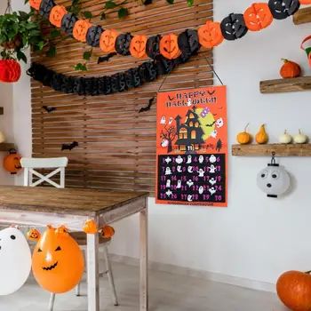 Halloween Adventes Kalendārs Ir 2021. Veļa Halloween Atpakaļskaitīšanas Kalendārs Ar 30pcs Bat For Kids 31 Dienu Mājas Dekori Adventes Kalendārs