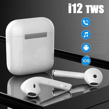 I12 TWS Bezvadu Austiņas Bluetooth 5.0 Sporta Earbuds ar Mic Uzlādes Lodziņu, Brīvroku Stereo Austiņas Xiaomi Android vai IOS