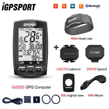 IGPSPORT IGS50S ANT+ Bluetooth 5.0 Sirds ritma Monitors Bike GPS Velo Dators IPX7 Ūdensizturīgs Hronometrs Spidometrs, Odometrs,