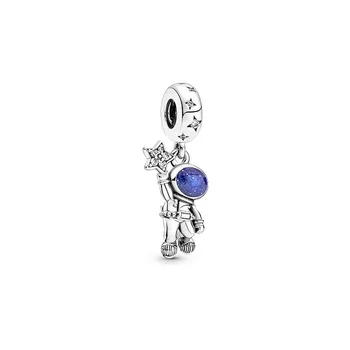 Ir 2021. jaunas dāmas, modes rotaslietas 925 sterling silver blue star sērijas aproces DIY dizainers kulons string piemērots oriģināls