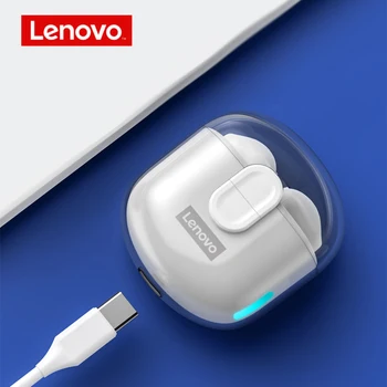 JAUNAIS Lenovo LP12 TWS Bluetooth Bezvadu Austiņu Caurspīdīgs Lodziņš Stereo Touch Control Trokšņa Samazināšanas Austiņas ar Mic Oriģināls