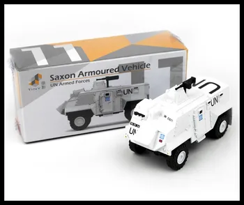Jauns Tiny Saxon Bruņotu Transportlīdzekli, kas ANO Bruņoto Spēku Lējumiem Sakausējuma rotaļu Automašīnu Savākšanas Dāvanu
