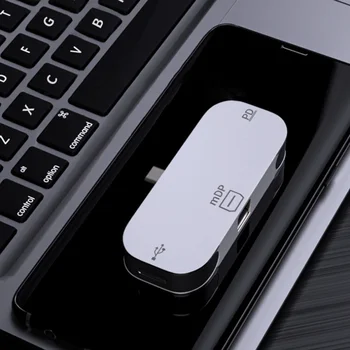 JORS USB C HDMI-saderīgam HUB Adaptera Kabeļa Tips C DP MiniDP PD Ātrās Uzlādes Video Projekcijas uz MacBook Pro Klēpjdatoru Slēdzis