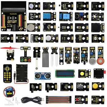 Keyestudio Mikro bitu 45 1 Sensors Starter Kit BBC Micro:Mazliet Komplektu Plānošanas Komplektu (Bez Micro:Mazliet Valde)