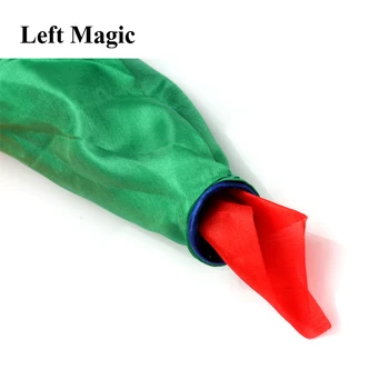 Krāsu Maiņa Saistīta Zīda Burvju Triks Mainīt Krāsu Zīda Šalle Burvju Triks Ar Mr. Magic Joks Aksesuāri Instrumenti 22 cm * 22 cm E3117