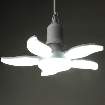 LED Garāžas Spuldzes Regulējams Rūpniecības Lampas Ventilatoru Lāpstiņu Griestu Lustra, Dekoratīvās Lampas Salokāms Nakts Gaisma Mājas Piederumi
