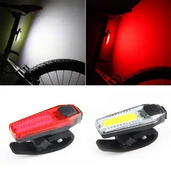 LED Velosipēdu Taillight Ūdensizturīgs Velosipēds Gaismas USB Uzlādes Braukt Drošības Brīdinājums Riteņbraukšana Spīd aizmugurējos lukturus, Velosipēdu Piederumi