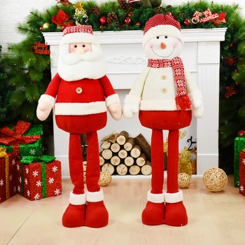 Liela Izmēra Ziemassvētku Lelles Santa Claus Rotaļlietas Decoracion Navidad Eglīšu Rotājumi, Jaunā Gada Dāvanu Kerst Decoratie Natal
