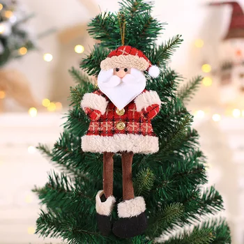Navidad Jauno Gadu Noel Ziemassvētku Santa Claus Lelles Ziemsvētki Koks Elk Rotājumu Kulons Puse Ziemassvētku rotājums Mājās 2019 2020