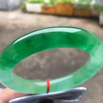 Nosūtīt Sertifikāts Nekustamā Izgatavots Aproces Sertificēts (Pakāpe A) Dabīgs Emerald Jadeite Rokassprādzes Sievietēm Patiesu Nefrīta Akmens Rokassprādze