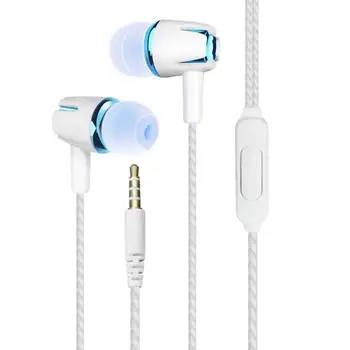 Par PUBG 3,5 mm vadu in-ear austiņas Silikona spēle inear Sweatproof Austiņas Mūzikas vadu earset kontrole ar mic vadu austiņas