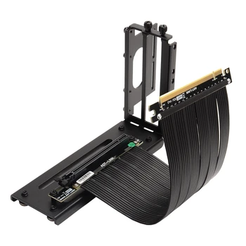 PCI Express 3.0 x16 Stāvvadu Kabeli Un Paplašinātājs Saderība ar PCIe® Gen 3.0 Galddatoru Sistēmu PCI-E Paplašinājuma Kabelis Ar Skavu