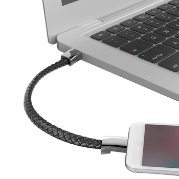 Portatīvo Ādas Tālruņa Datums Kabeļi Mini Micro USB Rokassprādzi Uzlādes Datu Līnijas Austi Sinhronizācijas Kabeli, Lai iPhone, Android Tips-C Tālruni