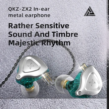 QKZ ZX2 1DD ZSN Pro X Metāla Austiņas HIFI Bass Earbuds Auss Monitors, Austiņas, Sporta Trokšņa Slāpēšanas Austiņas EDX MT1 ZST ZS3