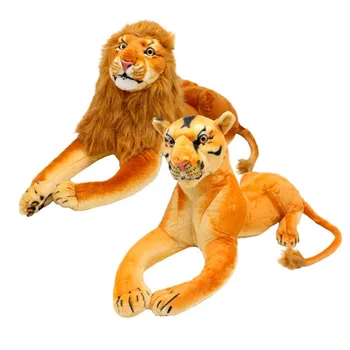 Reāli kaķu plīša, Tīģeris, lauva, Panther, Leopards. Plīša saturu, mīkstās rotaļlietas lelle bērniem. Dzimšanas dienas dāvanu, Ziemassvētki, Valentīna Diena. Lieliska kvalitāte.