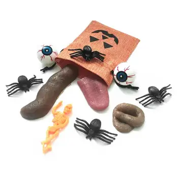 Reāli Viltus Kuģa Pakaļgals Simulācijas Sūdi Spider Mēles Ābola Biedējošu Grūts Rotaļlietas Bērniem Halloween Palaidnība Dekoru Kopa