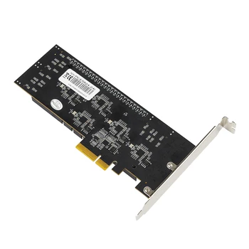 SATA PCIE Karte 24 Portu SATA 3.0 6Gb PCIE SATA Kontrolieris Paplašināšanas Karti PCI Express X4 GEN3 SATA3 Stāvvadu Karti Chia Ieguves