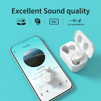 SoundMAGIC T60BT Taisnība Bezvadu Earbuds Bluetooth Austiņas ar Uzlādes Gadījumā IPX6 Ūdensizturīgs Stereo Austiņas, Iebūvēts Mikrofons