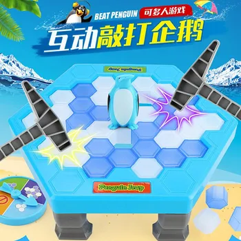 Sporta Rotaļlietas Puse Galda Spēle Ledus gabals Āmuru Lamatas Puzzle Bērniem Bērniem Dāvanas Pārtraukuma 1gb Pingvīns
