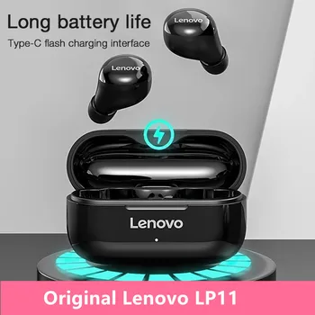 Sākotnējā Lenovo LP11 TWS Bluetooth Austiņas Izdevumi Bezvadu Bluetooth 5.0 ENC Trokšņa Samazināšana HD Zvanu Ilgu Akumulatora Dzīves Austiņas
