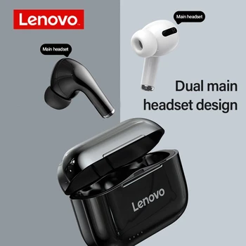 Sākotnējā Lenovo LP1S TWS Bluetooth Austiņas Sporta Bezvadu Austiņas Stereo Earbuds HiFi Mūzika Ar Mic LP1 S Android, IOS