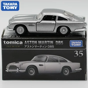 Takara Tomy Tomica Premium Aston Martin DB5 Britu Aģentu Sakausējuma Diorāma Retro Vintage Automašīnu Modeļu Kolekcija Miniatūras Carro TP35