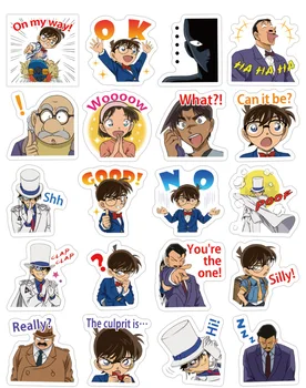 TD ZW 40pcs/Daudz Anime Uzlīme Detective Conan Gudrs uzlīmes Scrapbooking Uzlīmes /dekoratīvas uzlīmes /DIY kuģiem, foto albumi,