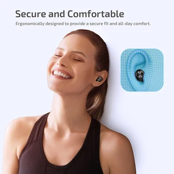 TWS Austiņas Bluetooth 5.0 Bezvadu Austiņas Ūdensizturīgs Sporta Austiņu Trokšņa Slāpēšanas Mikrofons Dual Stereo HIFI Bass Touch