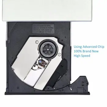 USB 2.0 Ārējie CD/DVD Atskaņotājs, Optisko Disku DVD RW Rakstītājs, Lasītājs Rakstnieks, Klēpjdatoriem, PC Windows 7/8/10 Par Macbook Klēpjdators