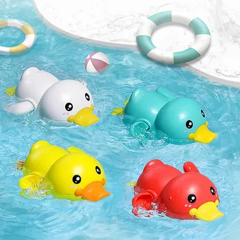 Vasaras Bērnu Peldēšanās Dušas Rotaļlietas, Ūdens peldošas Smieklīgi Pīle Bērniem, Peldēšanas Spēli pēc Pulksteņa Airu Rotaļlietas Vanna Rotaļlietas Bērnu Dāvanas