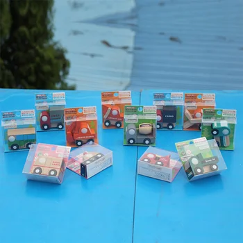 Viens Gabals Bērniem Mini automobiļi Rotaļu Multi-pattern Radošo Koka Automašīnas Modelis Baby Kids Izglītojošās Ziemassvētku Dāvana Rotaļu Izlases