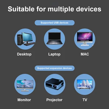 Wavlink USB 3.0 DVI/HDMI/VGA Ārējā Video Karte Video Grafiskā Displeja Adapteri Vairākiem Monitoriem Atraitnes un Mac