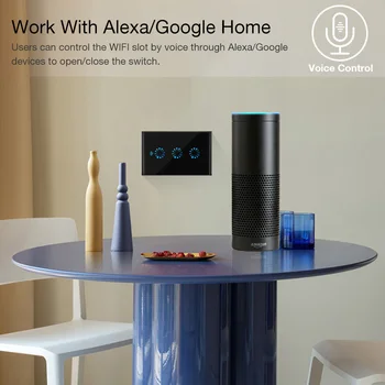 Wifi Smart Rūdīta Stikla Panelis Pieskarieties Gaismas Slēdzi 90V-250V AC MUMS Modernā Standarta Sienas Touch Switch Darbu ar Alexa, Google