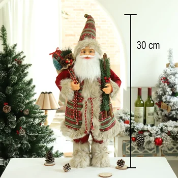 Ziemassvētku Rotājumi Mājās Jauno Gadu 2022 25 Stilu, Augstums 30 cm Santa Claus lelle Bērnu dāvanas Logu Rotājumi Navidad