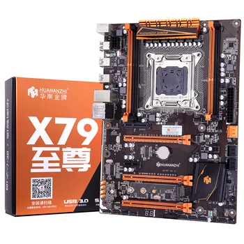 Ēkas ideāls dators HUANANZHI deluxe X79 spēļu pamatplati uzstādīts Xeon E5 2680 C2 ar vēsāka RAM 32G(4*8G) DDR3 1600 RECC