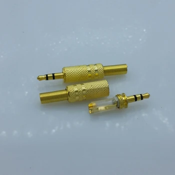 5gab/daudz apzeltīts 3,5 mm, RCA plug Audio Savienotājs 3.5 Jack RCA Plug Audio Savienotājs 3.5 mm Stereo Plug Vadītājs 1