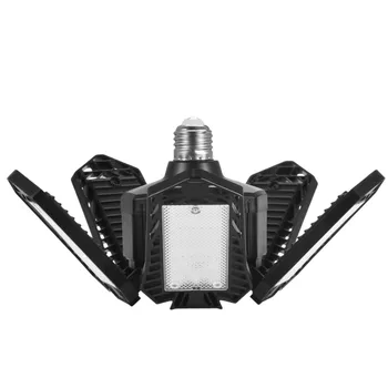 Garāžas Gaismas Kustības Sensors LED Griestu Darbnīcas Apgaismes Spuldzes 60W/80W Locīšanas Super Spilgti Deformācijas Apgaismojums Rūpniecības Lampas 1