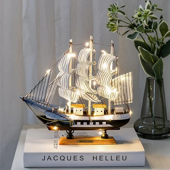 Koka Mājas Dekoru Roku Darbs Buru Eiropas Laivu, Jahtu Miniatūras Koka Kuģa Modelis Rotaļlietas Bērniem Dzimšanas Dienas Dāvana Dāvanu Kolekcija 1