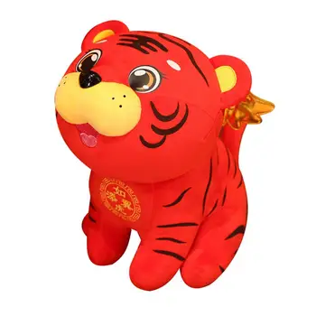 Praktiski Tiger Rotaļlietas trīsdimensiju Sejas Izteiksmi Festivāls Dāvanu Tiger Talismans Lelle Ķīniešu Jaunais Gads Tīģeris 1