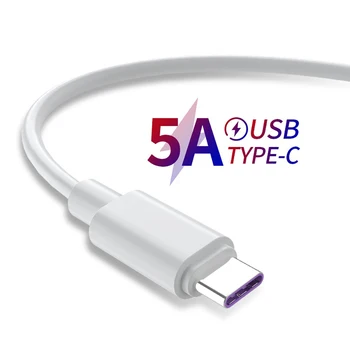 Ātrās Uzlādes 5.A USB C Tipa Kabeli OPPO Atrast X3 X2 Lite Neo Samsung S20 Ultra A21S A31 A51 A71 A50 A70 A30 Mobilais Tālrunis, Kabeļu 1