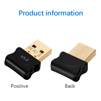 Jaunu 5.0 Bluetooth-savietojams Adapteris, USB Raidītājs Pc Datoru Receptoru Klēpjdatoru Austiņas Audio Printeri Datu Dongle Uztvērēju 2