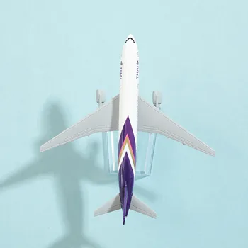 Thai Airways Boeing 777 Gaisa kuģa Sakausējuma Lējumiem Modelis 15cm Pasaules Aviācijas Kolekcionējamus Miniatūras Suvenīru Ornaments 2