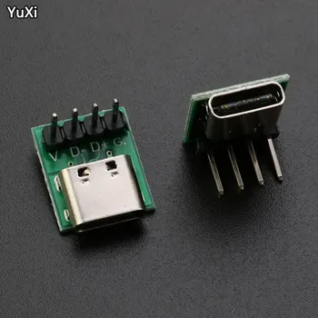 YUXI 1gb USB 3.1 C Tipa Savienotājs 16 Pin Pārbaude PCB Kuģa Adapteris 16P Savienotājs Ligzda Datu Līnijas Vadu Kabeli Pārskaitījumu 2