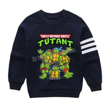 Bandai Teenage Mutant Ninja Turtles Bērnu Sporta Krekls Zēnu, Meiteni, Svītrains Džemperis Raibs Streetwear Bērnu Multfilmas Rudens Drēbes 3