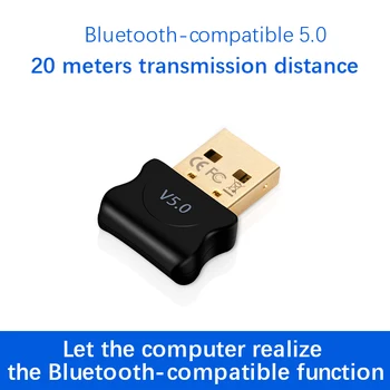 Jaunu 5.0 Bluetooth-savietojams Adapteris, USB Raidītājs Pc Datoru Receptoru Klēpjdatoru Austiņas Audio Printeri Datu Dongle Uztvērēju 3