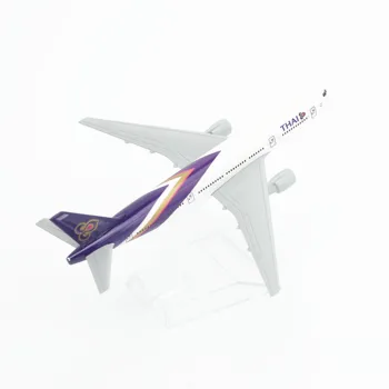 Thai Airways Boeing 777 Gaisa kuģa Sakausējuma Lējumiem Modelis 15cm Pasaules Aviācijas Kolekcionējamus Miniatūras Suvenīru Ornaments 4